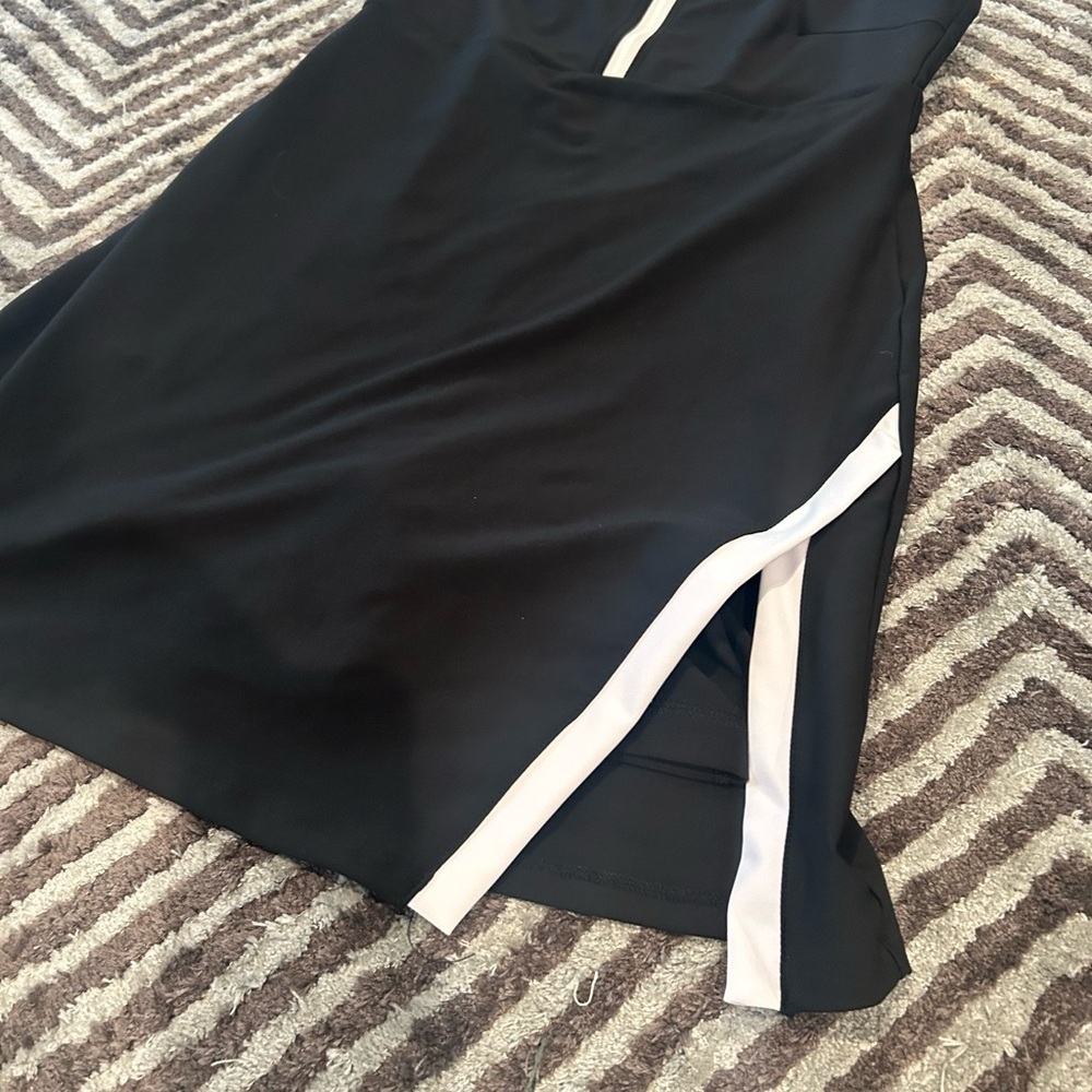 SAGE Collective Women's Active Dress with Shorts, Black, Size M - Picture 3 of 6